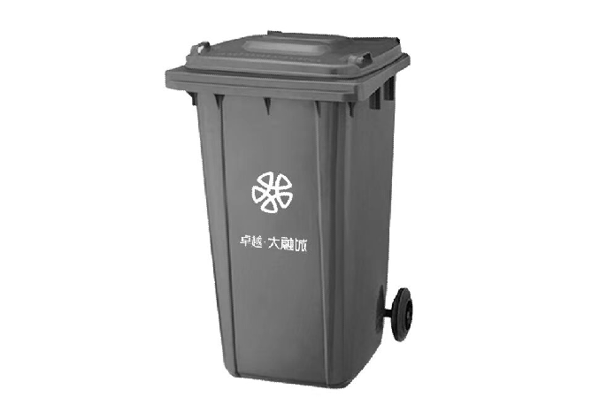 訂制青建博海物業240L塑料垃圾桶